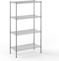 18" Deep x 36" Wide x 64" Height Wire Shelving Kit | 4-Tier | NSF Commercial Storage Rack Unit