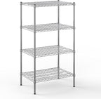 21" Deep x 30" Wide x 54" Height Wire Shelving Kit | 4-Tier | NSF Commercial Storage Rack Unit