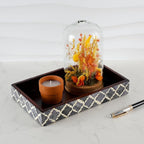 Handicrafts Home 10x6 Grey Small Bathroom Tray, Vanity Organizer for Perfume & Cosmetics, Kitchen Counter, Bathroom Tray, Guest Towel Holder, Decorative Napkin Holder, Bathroom Countertop Storage