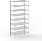 21" Deep x 42" Wide x 86" Height Wire Shelving Kit | 8-Tier | NSF Commercial Storage Rack Unit