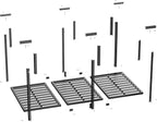 Ceiling Shelf, Ceiling Mounted Storage Racks, Overhead Garage Storage Rack, 3x6ft Garage Ceiling Storage Racks, Heavy Duty Adjustable Racks for Garage Storage, Garage Storage Organization Systerm