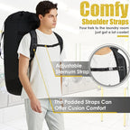 Laundry Backpack Bag 115L, Heavy Duty Laundry Bags with Shoulder Straps, Dirty Clothes Bag for College Dorm Essentials, Hamper Backpack for Travel, Laundromat, Apartment, Beach, Camping