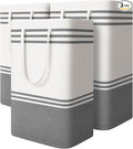 3 Pack Large Laundry Baskets, Laundry Hampers, Freestanding Waterproof Collapsible Clothes Bag with Extended & Reinforced Handles - Clothes Basket for Dorm, Bathroom, Home (88L)