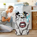 Witch Gothic Laundry Basket for College Dorm,50L Collapsible Portable Laundry Hamper Storage Basket for Toys Clothes Organizer