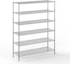 24" Deep x 72" Wide x 96" Height Wire Shelving Kit | 6-Tier | NSF Commercial Storage Rack Unit