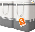 2 Pack Large Laundry Baskets, Laundry Hampers, Freestanding Waterproof Collapsible Clothes Bag with Extended & Reinforced Handles - Clothes Basket for Dorm, Bathroom, Home (Light Grey/75L)