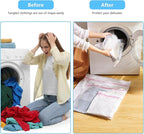 2PCS X-Large Heavy-Duty Mesh Laundry Bag: Ideal for Bulky Items - Wash & Store Down Jackets, Sheets, Sweaters | Multi-Purpose Lingerie Washing Bag for Delicates & Travel Storage,24X24’+20X24’