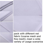 Kimmama XL Large Mesh Laundry, Heavy Duty Big Hole Coarse Mesh Bag with Drawstring Strap,24 x 36" White Travel Storage Bag for Clothes,Camping,Laundromat,Dorm,College,Carrying