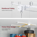Garage Storage Lift,Overhead Garage Storage Rack,3x6 FT Ceiling Storage Racks for 10-12 FT, 270LBS Capacity All-Steel Construction with Safety Lock (6 * 3)