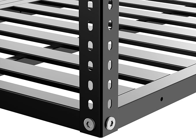 Garage Ceiling Storage Racks 3x8 Ft Heavy Duty Overhead Storage Rack 750 LBS Capacity Adjustable Ceiling Mounted Storage System for Garage Basement Workshop Black
