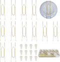 10 Inch Plate Hangers 12Pack Plate Hangers for The Wall Suitable for 8.5-10.5 Inch Plate Wall Hangers for Display Invisible Decorative Plate Hooks for Hanging