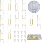 10 Inch Plate Hangers 12Pack Plate Hangers for The Wall Suitable for 8.5-10.5 Inch Plate Wall Hangers for Display Invisible Decorative Plate Hooks for Hanging