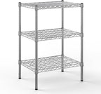 18" Deep x 24" Wide x 34" Height Wire Shelving Kit | 3-Tier |NSF Commercial Storage Rack Unit