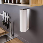 ZUNTO Paper Towel Holder Under Cabinet Self Adhesive Paper Towel Rack (No Drilling), Stainless Steel Wall Mount Paper Towel Holder, Rustproof, Easy Tear