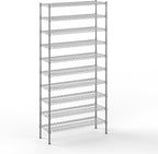 14" Deep x 42" Wide x 86" Height Wire Shelving Kit | 10-Tier | NSF Commercial Storage Rack Unit