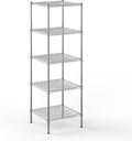 24" Deep x 24" Wide x 74" Height Wire Shelving Kit | 5-Tier | NSF Commercial Storage Rack Unit
