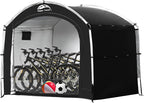 Happy Travel Bike Storage Tent Shed, Outdoor Waterproof Bicycle Covers Shelter with Window for 2/3/4/6/8 Bikes,Oversized Outside Portable Sheds for Lawn Mower,Garden Tools