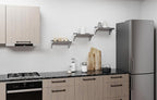 AmGood 16" Long X 8" Deep Stainless Steel Wall Shelf | NSF Certified | Appliance & Equipment Metal Shelving | Kitchen, Restaurant, Garage, Laundry, Utility Room
