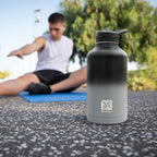 Insulated Water Bottle | Thickened Stainless Steel Vacuum Metal | Portable Sports Half Gallon Large Water Jug for Gym and Hiking with Straw, Carrier Bag, Handle Strap | BPA-Free 64 oz