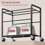 Tajsoon 350L Extra Large Laundry Hamper 6 Section, Heavy Duty Laundry Cart with Wheels, Commercial Laundry Sorter with Sturdy Metal Frame, Removable Bags & Leather Patchwork, Beige