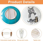 Plate Hangers for The Wall - Stainless Steel Invisible Heavy Duty Wire Plate Holder for 11-12 Inch Decorative Plates, Art Plates & Ceramic Plates with Wall Hooks
