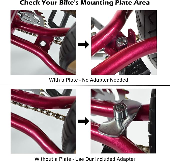 Lumintrail Center Mount Bike Kickstand - Fits 24-29 Inch Bicycles - Adult Mountain, Cruiser and Road Bike Kickstand - Quick Adjust Height