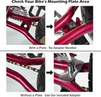 Lumintrail Center Mount Bike Kickstand - Fits 24-29 Inch Bicycles - Adult Mountain, Cruiser and Road Bike Kickstand - Quick Adjust Height