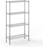 14" Deep x 36" Wide x 64" Height Wire Shelving Kit | 4-Tier | NSF Commercial Storage Rack Unit
