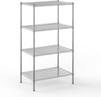 24" Deep x 36" Wide x 64" Height Wire Shelving Kit | 4-Tier | NSF Commercial Storage Rack Unit
