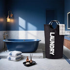 90L Laundry Hamper Waterproof 600D Oxford Fabric Modern Collapsible Laundry Basket for Easy Storage with Padded Handles Stands Up Well Heavy‑Duty Laundry Bag for Clothes(2 Pack)