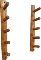 10-Place Wall-Mounted Ski Log Racks - Skis Wall Mount Garage Racks, Indoor & Outdoor Vertical Ski Holders for Walls, Hangers for Skis Storage Rack, Garage Hanging Rack - Canyon Brown