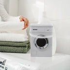 VILLCASE Washing Machine Shaped Laundry Powder Container Portable Storage Barrel with Handle for Laundry Beads Detergent Organizer 8.77X5.98X5.98 Inch