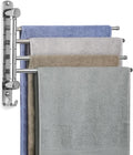 Bathroom Towel Rack JSVER Swivel 4 Arms Extended Towel Holder, SUS304 Stainless Steel Space Saving Towel Rack, Towel Racks for Bathroom, Kitchen