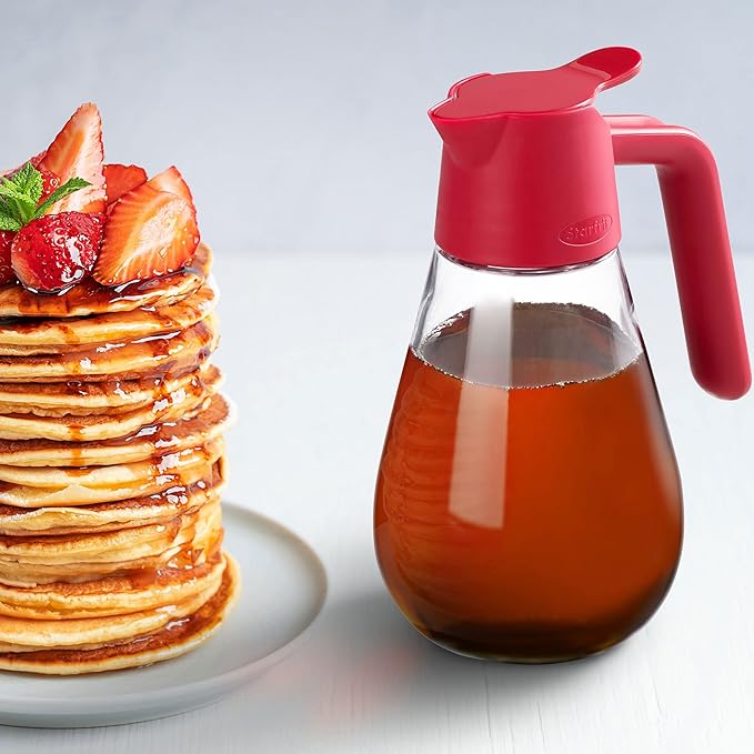 Starfrit Dripless Dispenser - 600ml/20oz - with Tab and Silicone Seal - Perfect for Maple Syrup, Cream, Oil, Vinegar, Honey and Salad Dressing 2025 model