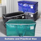 StorageRight Moving Bags-Heavy Duty Moving Boxes, Storage Totes with Zipper, Reinforced Handles and Tag Pocket-Collapsible Moving Supplies for moving, Storage and Travel 93L(Four Colors-6 Pack)