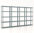 Giantex 5-Tier Storage Shelves Set of 4, Height Adjustable Metal Storage Utility Rack Shelf with Anti-Tipping Device, Heavy Duty Garage Shelving for Warehouse, Basement, 35.5" x 12" x 72", Grey