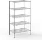 21" Deep x 36" Wide x 64" Height Wire Shelving Kit | 5-Tier | NSF Commercial Storage Rack Unit