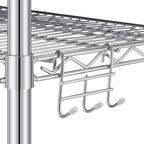 2 Pack Additional Wire Shelf for Wire Shelving Units Chrome Finish Shelving Weight Capacity 600-800 Lb, Heavy Steel Industrial for Warehouses, Closets, Kitchen(Sliver,14" W X 36" L)