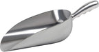 Cast Aluminum Utility Scoop - 38 oz. - Round Bottom, ice scoop For Multi-Purpose Use, With Finger Groove Handle (38 oz.)