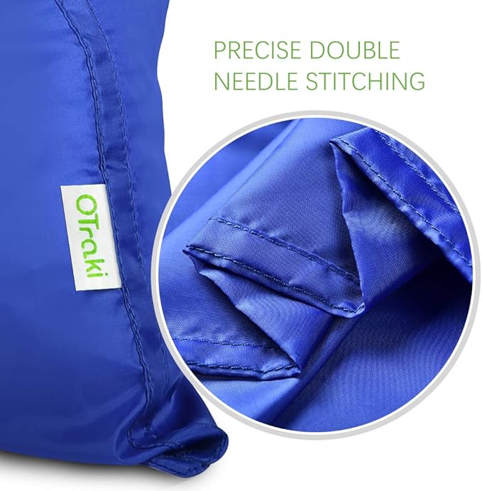 OTraki 24x32 Inch Laundry Bags XL Travel Laundry Bag Machine Washable Dirty Clothes Organizer with Drawstring Closure Heavy Duty Laundry Storage Bags, Drying Do Not Exceed 176℉ Blue