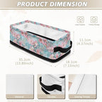Storage Bins for Organizing Toilet Tank Topper Paper Basket Space-saving Stylish Shelf Bin Decorative Small Items Basket Holder Bathroom Accessories, Pink Flower Marble