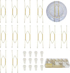 8 Inch Plate Hangers 12pack Plate Hangers for The Wall Suitable for 7.5-8.5 Inch Plate Wall Hangers for Display Invisible Decorative Plate Hooks for Hanging