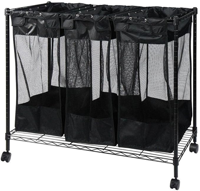 Oceanstar Triple Storage Organizer and Laundry Sorter