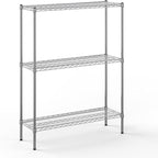 14" Deep x 42" Wide x 54" Height Wire Shelving Kit | 3-Tier | NSF Commercial Storage Rack Unit