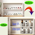 Shoe Slots Organizer for Closet 20PACK Shoe Stacker Adjustable Shoe Slots Organizer Shoe Space Savers Double Layer Stack Shoe Racks for Closet Organization Organizador de Zapatos (Transparent)