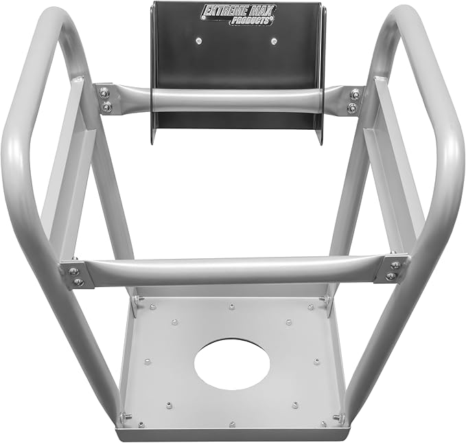 Extreme Max 5001.6681 Dirt Bike Stand Holder – Wall-Mount Aluminum Rack for Garage, Shop, Race & Enclosed Trailers, Toy Haulers – Black
