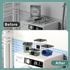 4 Pack Laundry Pod Containers and Dryer Sheet Holder Acrylic Jars with Bamboo Lids and Labels Laundry Room Organization Containers for Scent Booster Powder Detergent Pods Storage
