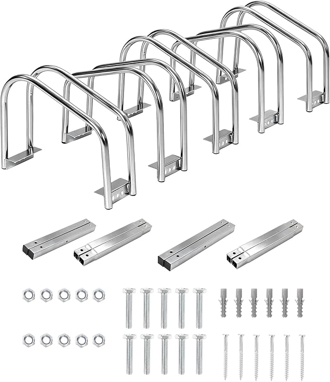 Freestanding Bike Floor Stand, Heavy Duty Bicycle Parking Rack for Garage Home Indoor Outdoor, Bike Storage Organizer Fits 22-28 Inch Wheels & 2.2 Inch Tire Width
