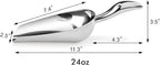 New Star Foodservice 1028539 Stainless Steel Bar Ice Flour Utility Scoop, 24-Ounce
