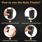 Nuts Dispenser 9 oz Keep Fingers Clean Snack Dispenser for Peanuts under 0.7", Cashew kernels, M&M